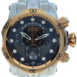 Men's 54mm Invicta Venom Reserve Two Tone 1000M Chronograph Watch! Ref: 1541!